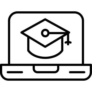 Eğitimin vektör illüstrasyonu modern simge 