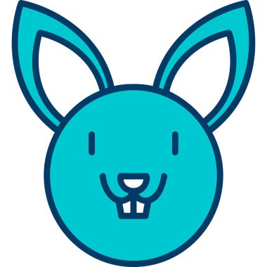 Tavşan. Web simgesi basit illüstrasyon 