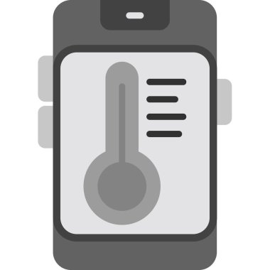 Sıcaklık web simgesi resimleme tasarımı