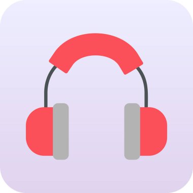 Kulaklık. Web simgesi basit illüstrasyon 