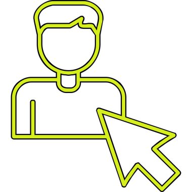 Seçili web simgesi vektör illüstrasyonu