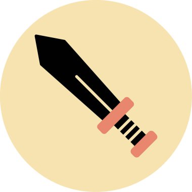 Kılıç. Web simgesi basit illüstrasyon 