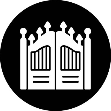 Kapı. Web simgesi basit illüstrasyon