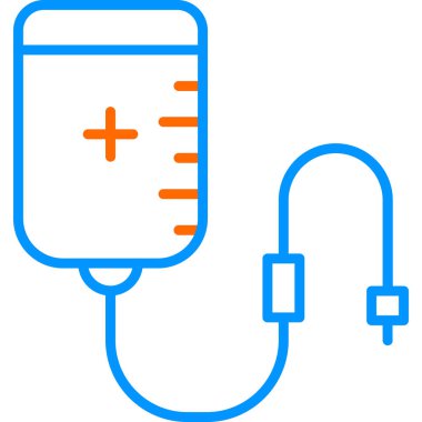 Kan Transfüzyon Ağı simgesi, vektör illüstrasyonu