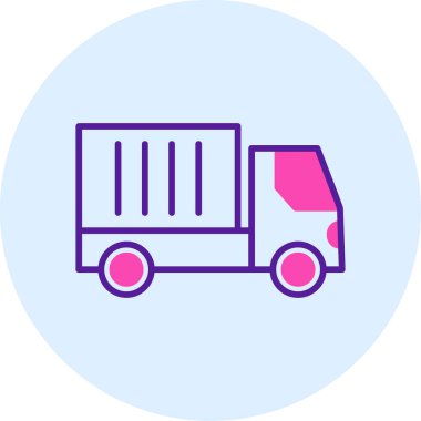 kamyon simgesi, vektör illüstrasyon tasarımı 