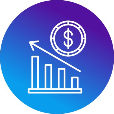 Ekonomi simgesi modern basit illüstrasyon 