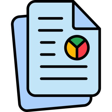 rapor web simge vektör çizim 