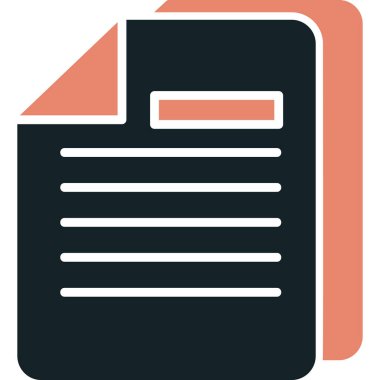dokümanlar web simgesi vektör illüstrasyonu