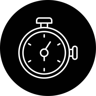 Zamanlayıcı simgesi, vektör illüstrasyonu 