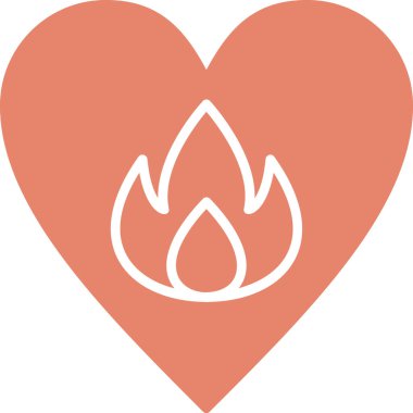 Tutku web simgesi basit illüstrasyon