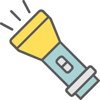 el feneri. Web simgesi basit illüstrasyon