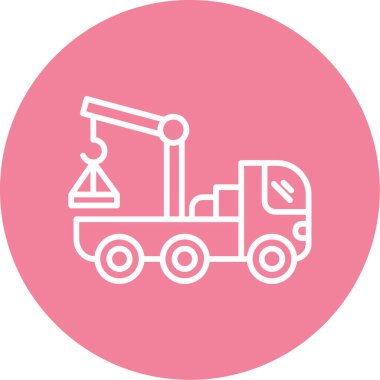 Vinç. Web simgesi basit illüstrasyon 