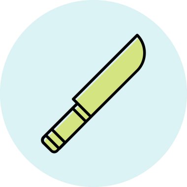 Bıçak. Web simgesi basit illüstrasyon 