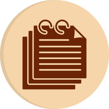 Evrak işleri. Web simgesi basit illüstrasyon 