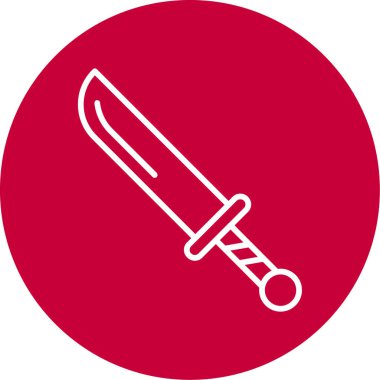 Hançer. Web simgesi basit illüstrasyon 