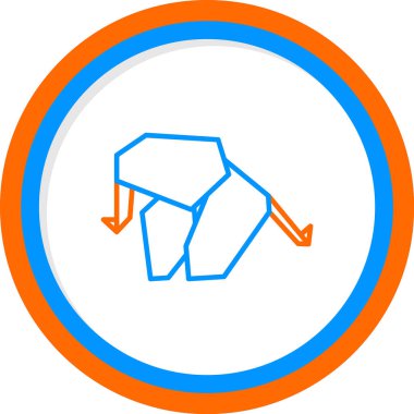 Fil ağı simgesi, vektör illüstrasyonu