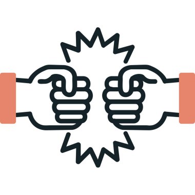 Mücadele Ağı simgesinin vektör illüstrasyonu