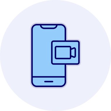 çevrimiçi konferans, illüstrasyon, vektör simgesi