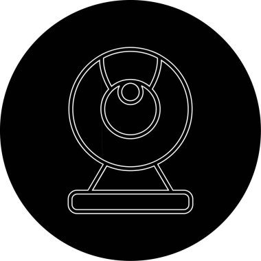 Web kamera simge vektör çizim