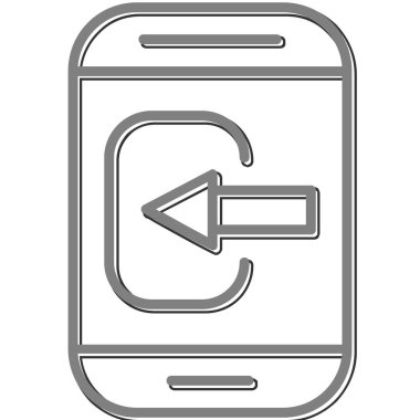 Akıllı Telefon web simgesi basit illüstrasyonunu kontrol et