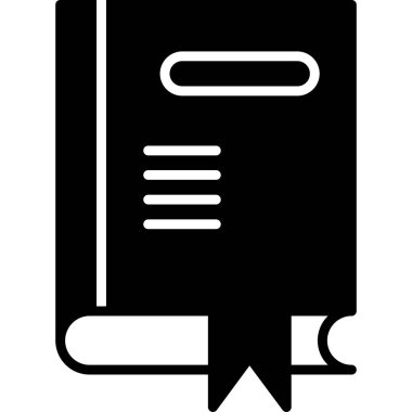 kitap web simgesi, vektör illüstrasyonu 