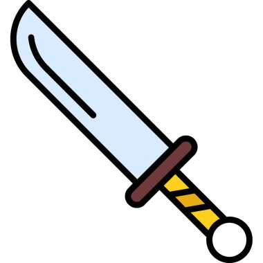 Hançer. Web simgesi basit illüstrasyon 