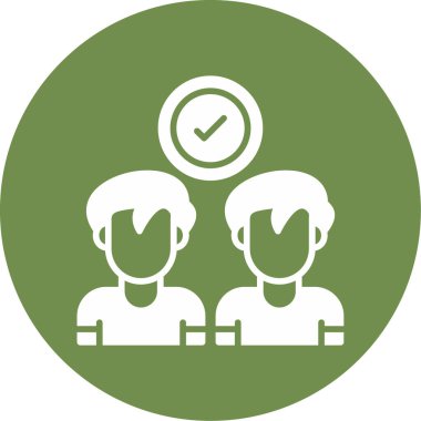 İş adamları simge vektör illüstrasyonuyla tanışıyor