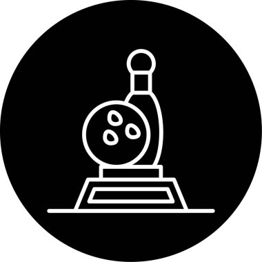 Bowling ödülü ikonu web tasarımı 