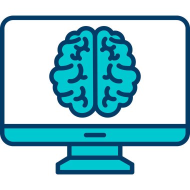 bilgisayar ekranı simgesi, vektör illüstrasyonu basit tasarım