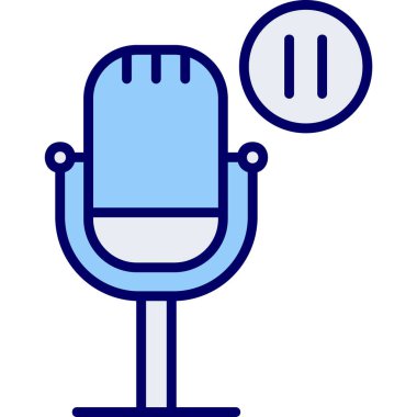 Web simgesi, vektör çizim duraklatma  