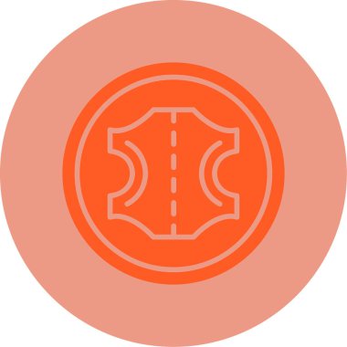 Deri ağ simgesi, vektör çizimi