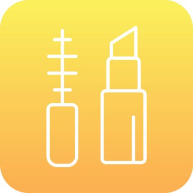 Makyaj Ağı simgesi basit illüstrasyon 