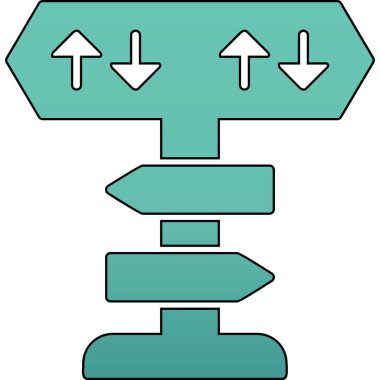 yönler web simgesi basit tasarım 