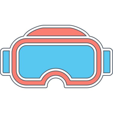 Gözlükler. Web simgesi basit illüstrasyon