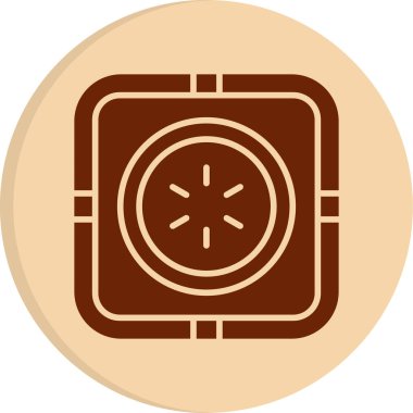 Bir güç kapatma düğmesinin web illüstrasyonu