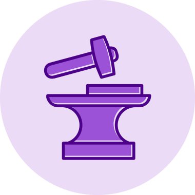 Demirci. Web simgesi basit illüstrasyon          