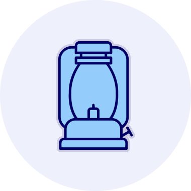 Gaz Lambası simgesinin vektör illüstrasyonu