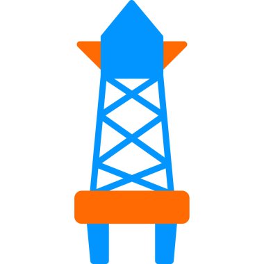 Uydu kulesi işaret çizgisi ağ simgesi, vektör illüstrasyonu