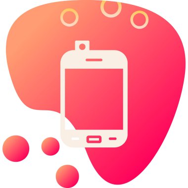 Smartphone web simgesi, vektör çizim 