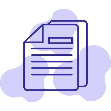 dokümanlar web simgesi vektör illüstrasyonu