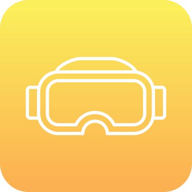 Gözlükler. Web simgesi basit illüstrasyon