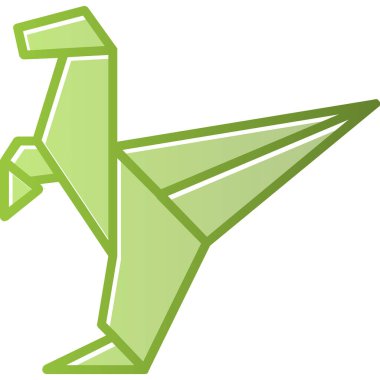 Dinozor ağ simgesi, vektör illüstrasyonu