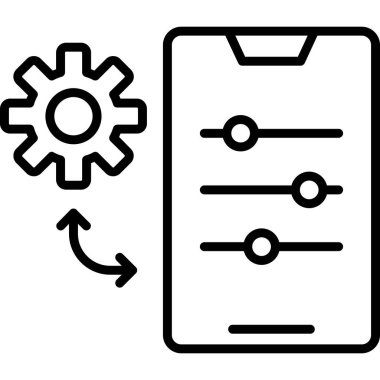 Web simgesi basit illüstrasyon ayarlanıyor