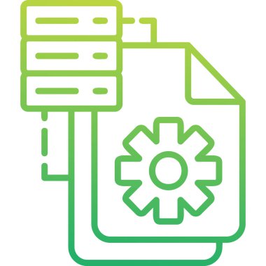 Çoklu ağ işleme simgesi vektör illüstrasyonu