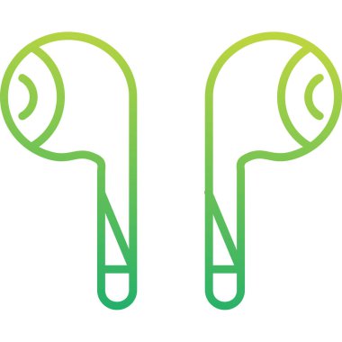 Kulaklık. Web simgesi basit illüstrasyon