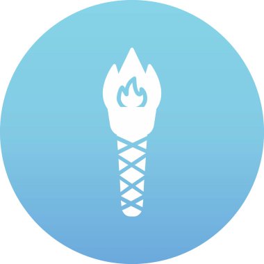 Meşalede yanan alev.