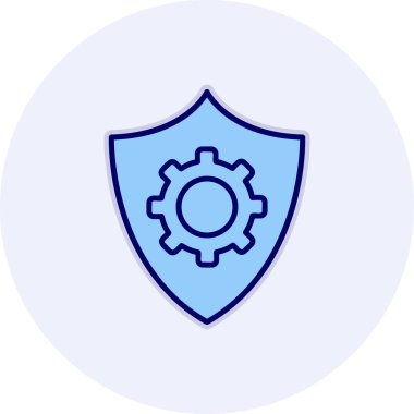 Veri koruma simgesi, vektör çizim                  