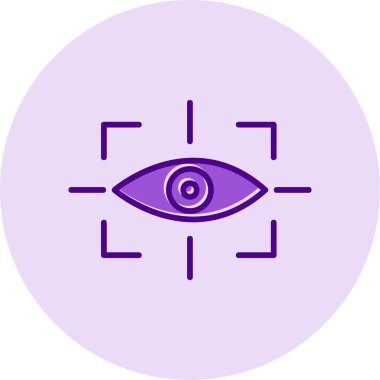 vizyon web simgesi, vektör illüstrasyonu 