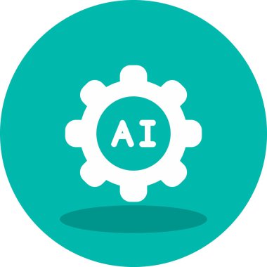 Ai Ayarları web simgesi, vektör illüstrasyonu 