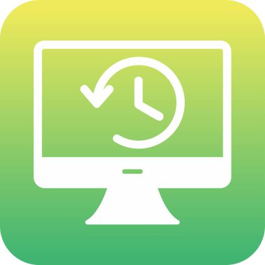 Tarih web simgesi. Basit resimleme